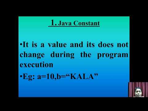 Constants | Java Programming | V.H.N.S.N.College (Autonomous)