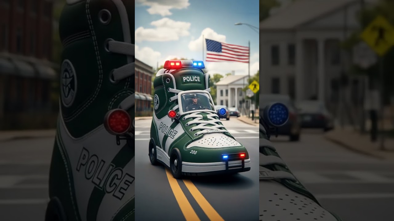 Police shoe car in white house 
