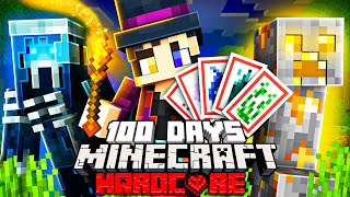 I Survived 100 Days as a MAGICIAN in Hardcore Minecraft