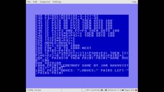 Let's make a Memory Game on C64 with Basic