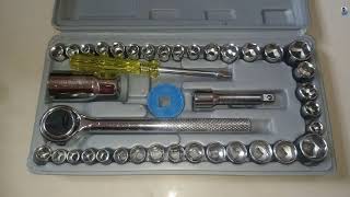 40 Pcs Combination Socket Wrench Set | in hindi | 2021