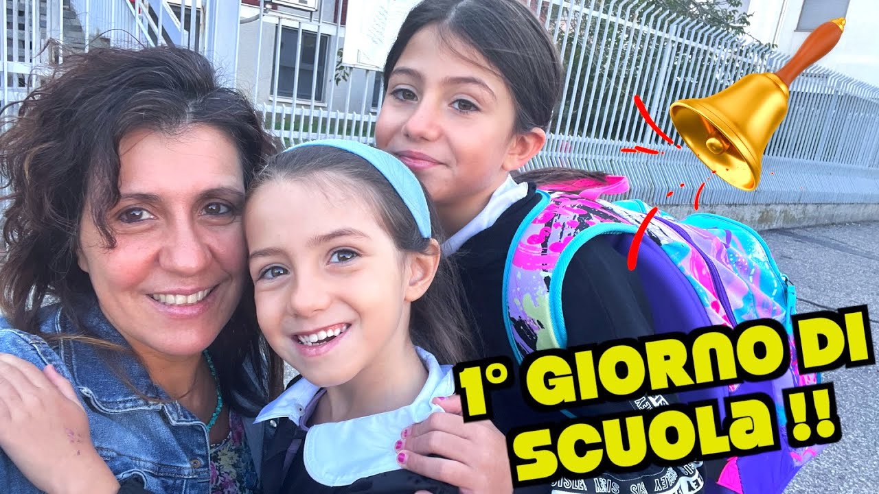 PRIMO GIORNO di SCUOLA di VANESSA E ANASTASIA!! 