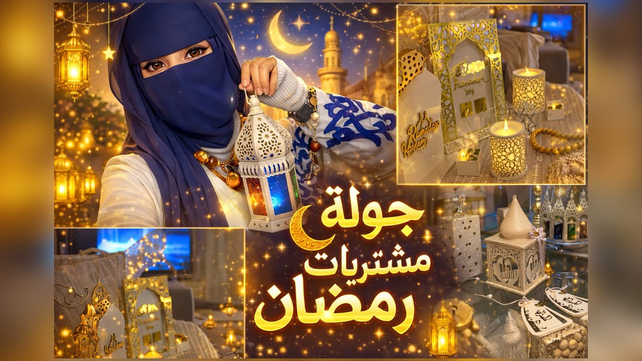 مشتريات رمضان 2026 بأسلوب راقي وفخم 👑 جولةكاملة ديكور 🌙ومفاجآت حلوة!