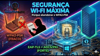 WiFi Seguro: (Explicação) - Porque utilizar autenticação EAP-TLS na Wi-Fi (Não WPA2-PSK).