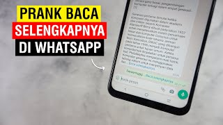 Cara Membuat Teks Baca Selengkapnya Di Whatsapp - Read More Whatsapp