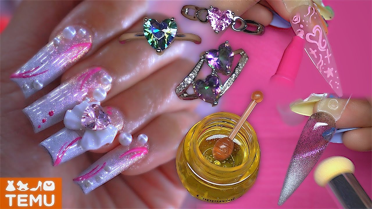 TEMU Review! Worth the Hype? Nail Products, Makeup, Jewelry, Accessories + Nail  Art Tutorial 