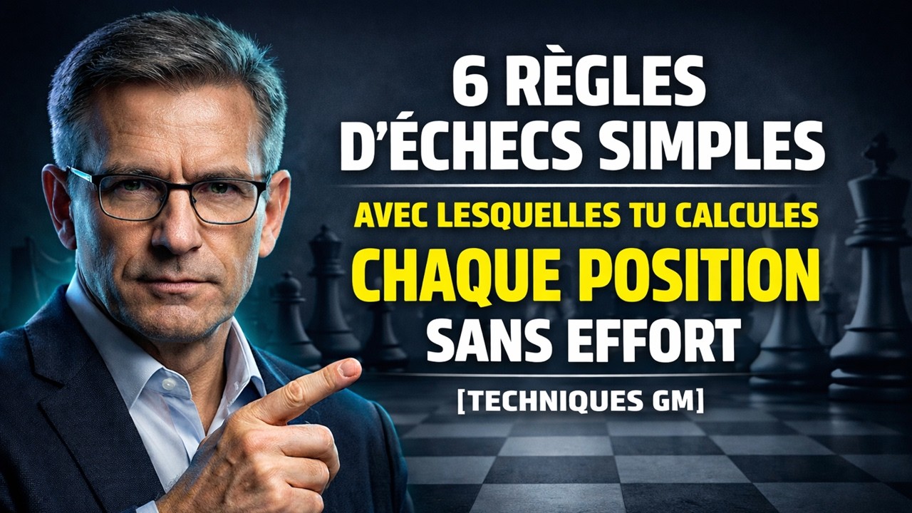6 règles d'échecs simples avec lesquelles tu calcules CHAQUE position sans effort [Techniques GM]