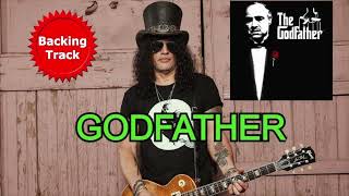 Video thumbnail of "Godfather (Il padrino) Slash Version - Guitar Backing Track - Db minor"