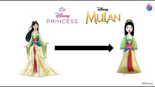 Paint 3D Tutorial: Mulan (1998) ~ Green traditional Outfit screenshot 3