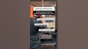 3 Hacks to help you remove negative items from your credit report 📌