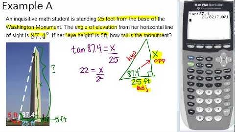 Trigonometry Word Problems: Examples (Geometry Concepts)
