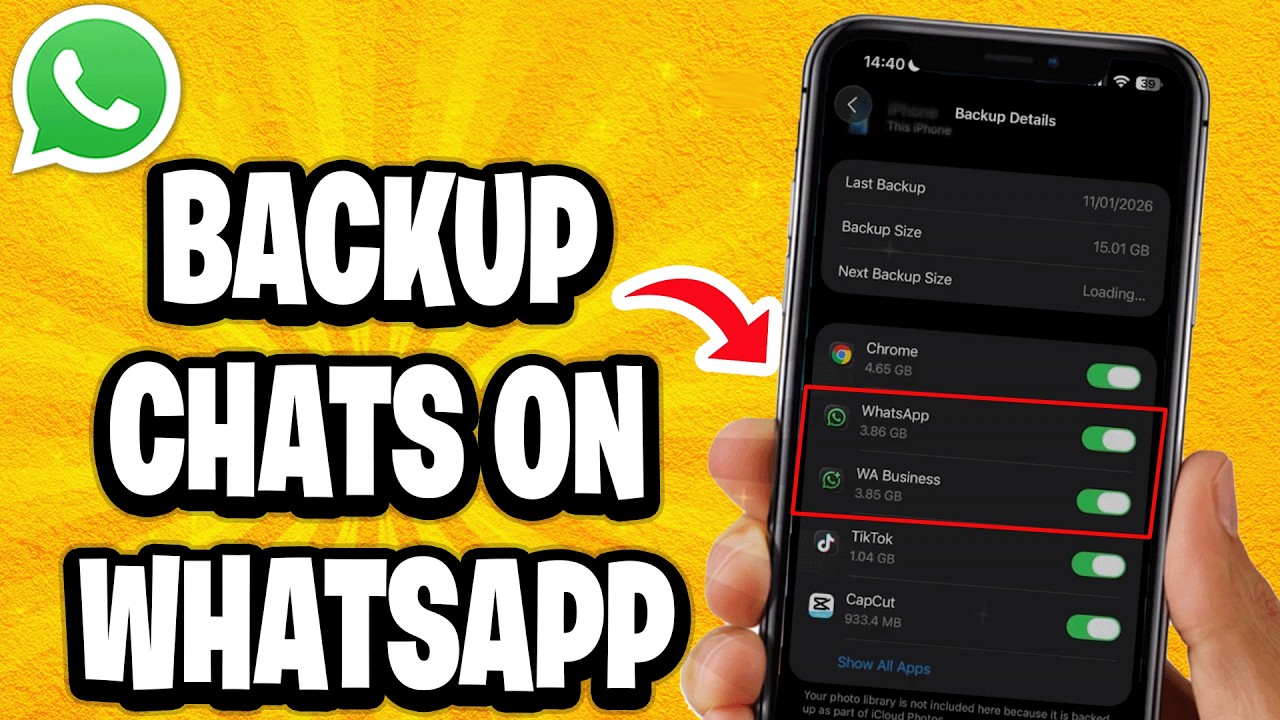How To Backup Chats On Whatsapp - YouTube