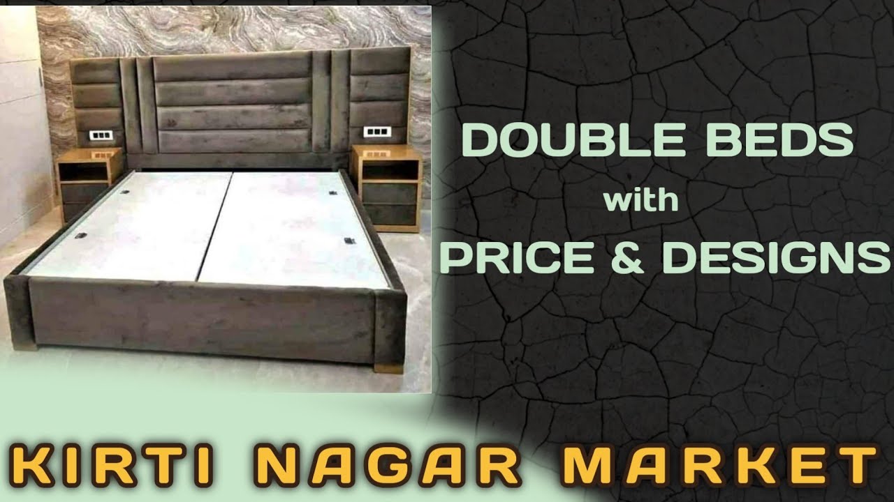 Modern Double Bed Designs with Price from Kirti Nagar Market Delhi | LN Furniture Latest Collection
