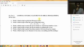 Experiment -3, Unix Lab, E- Record