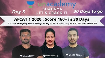AFCAT 1 2020 : Score 160+ in 30 Days  | PYQs in Maths for AFCAT 2020 Part - II | Sandeep Kumar