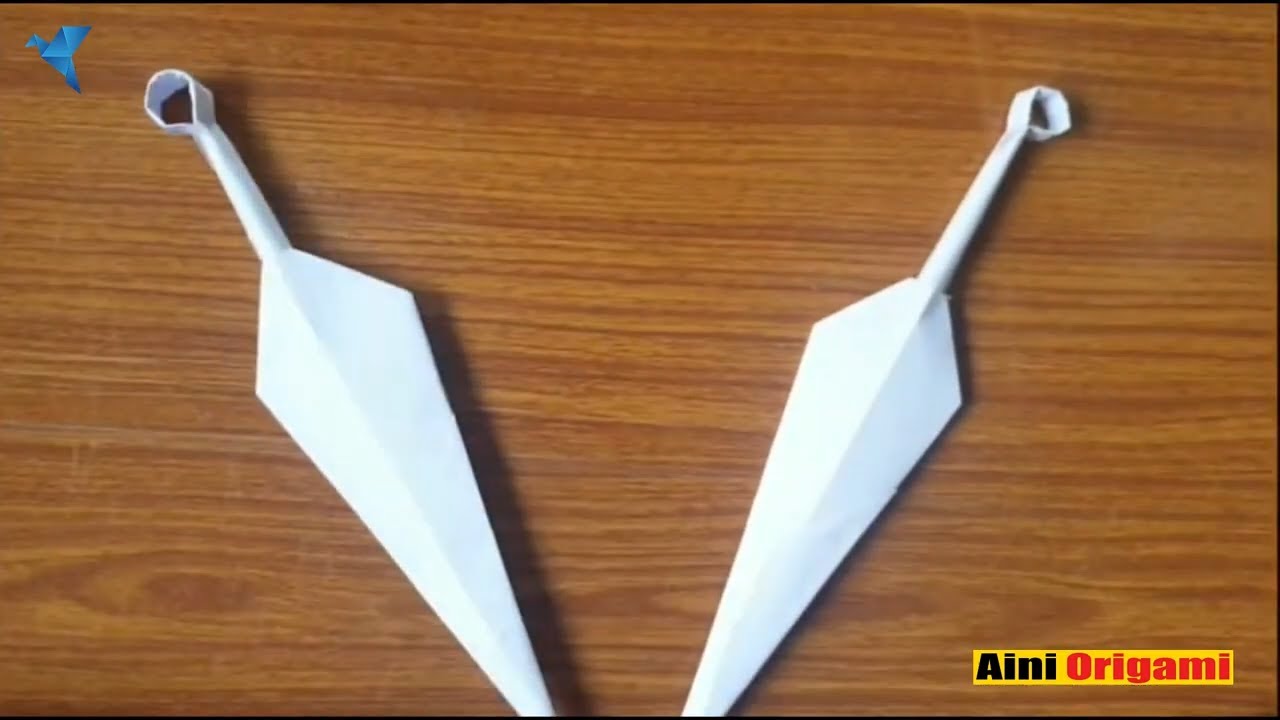 Comment Faire Un Kunai En Papier