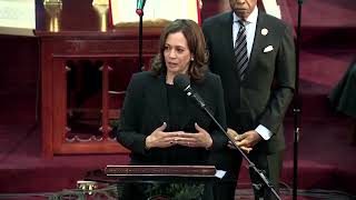 'Enough is enough': Harris at Buffalo victim's funeral