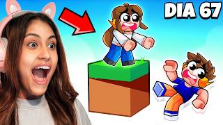 SOBREVIVI 99 DIAS em UM BLOCO no ROBLOX!