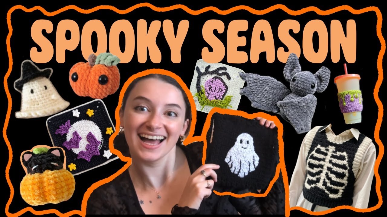 Узоры для вязания крючком на жуткий сезон! Более 80 идей для вязания крючком на осень и Хэллоуин 🍂👻🎃