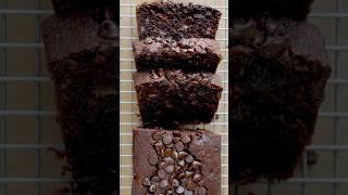 Fudgy Chocolate Banana Bread | Moist & Loaded with Chocolate! #shorts
