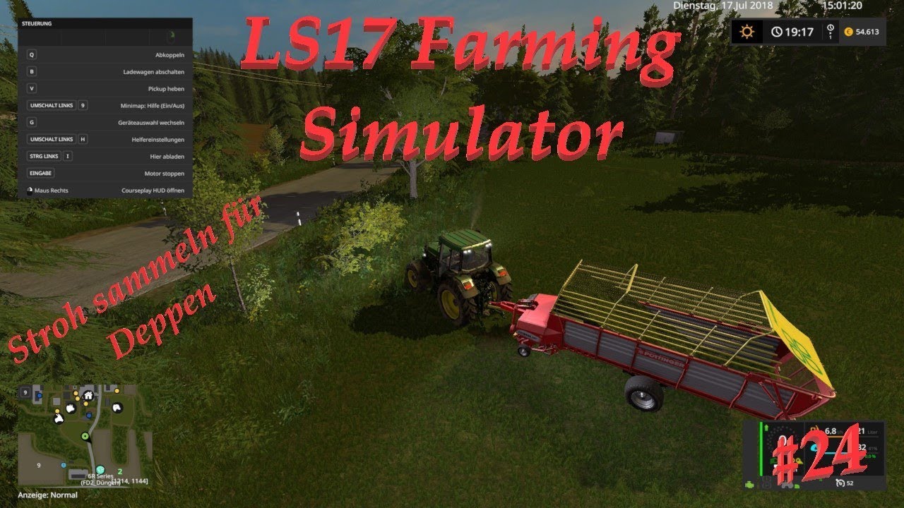 Ls17 9jd LS17 #24 Hof Bergmann Reloaded Stroh sammeln für Deppen - YouTube