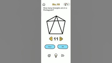 How many triangles are in a pentagram ?