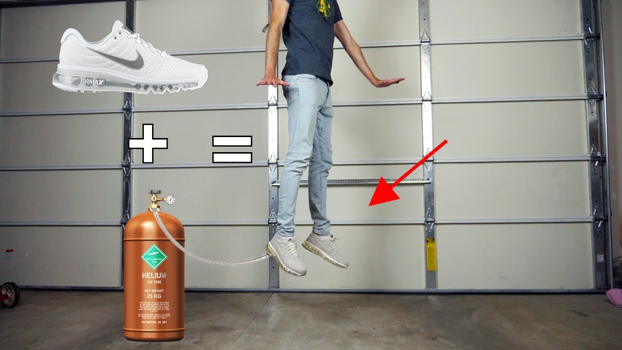 Putting Helium in Nike Air Max—Are They Lighter? - YouTube