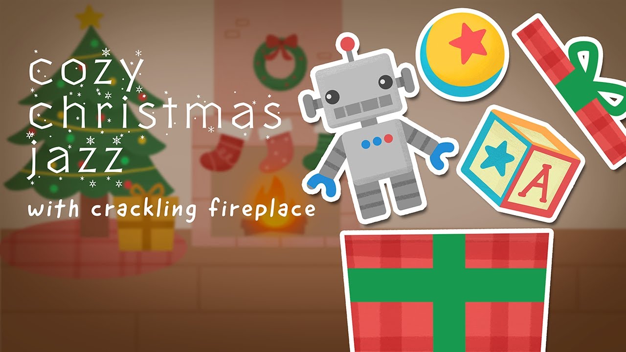 3 Hours Cozy Christmas Jazz 🎁✨ | Satisfying Gift Unwrap Loop + Crackling Fireplace