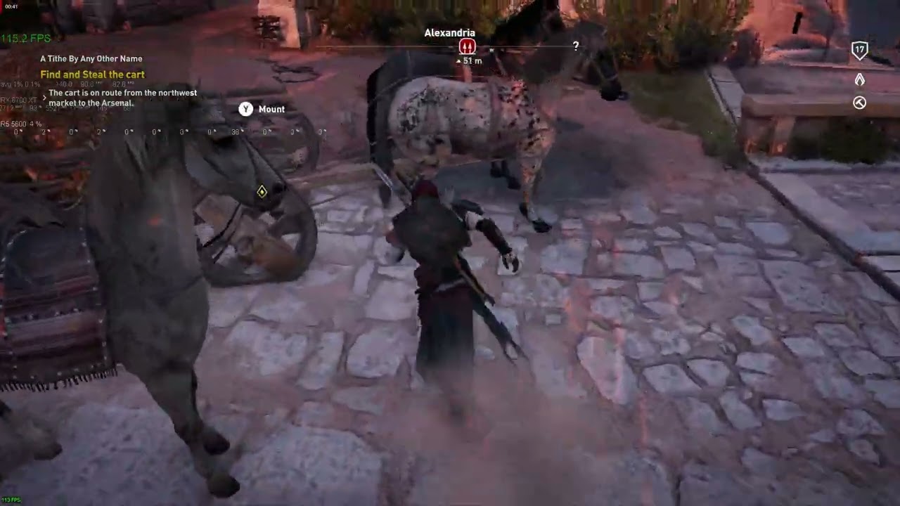 Assassin's Creed Origins  40Hz mode, high graphics, Vulkan