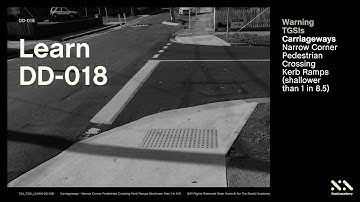 How to use TGSIs (Tactiles) on a Narrow Pedestrian Crossing Kerb Ramps (shallower than 1 in 8.5)?