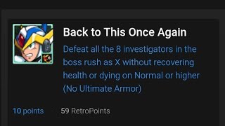 Mega Man X6 Tweaks RA achievement - Back to This Once Again - Unarmored X