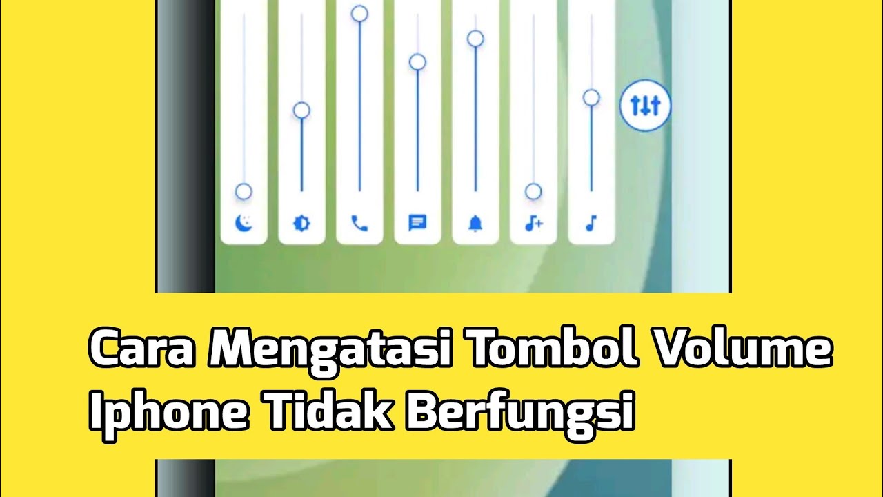 Cara Mengatasi Tombol Volume Iphone Tidak Berfungsi - YouTube