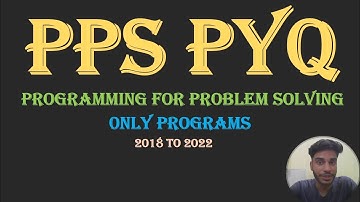 PPS PYQ 2018 To 2022. #pps #BiharEngineering #BTech#Technology #Coding #Programming #ComputerScience
