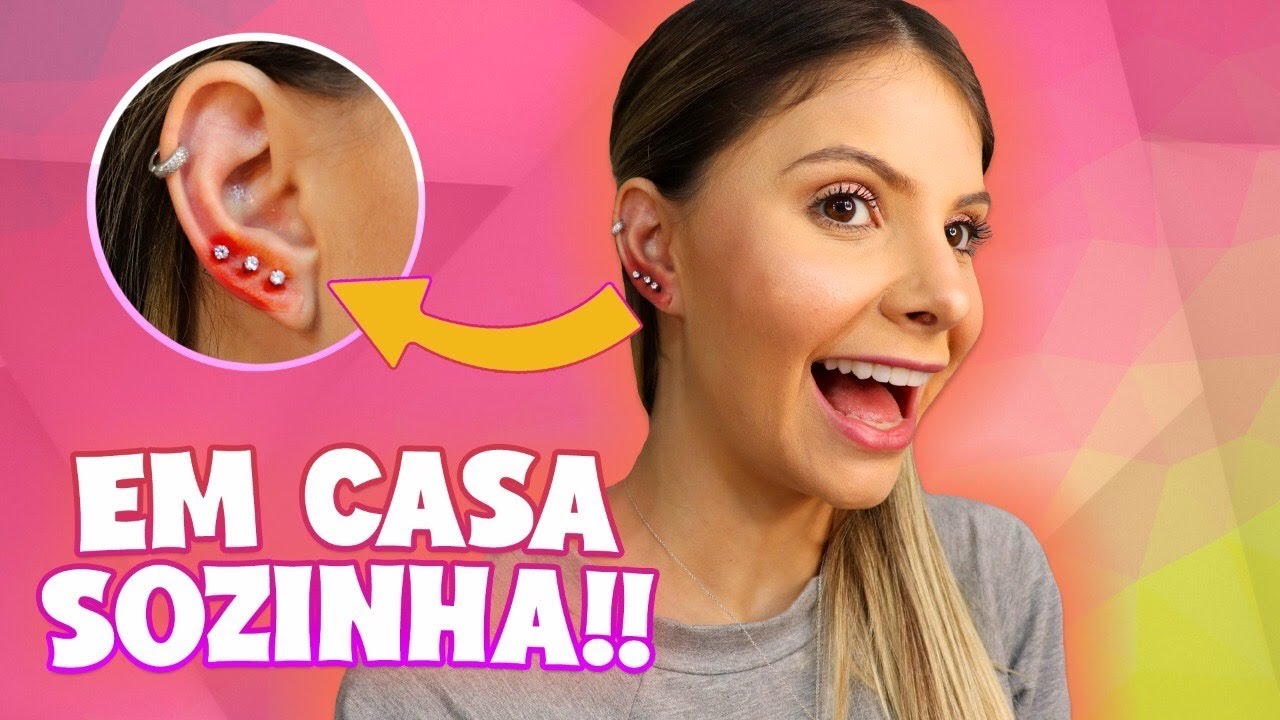 FIZ 6 FUROS NA ORELHA DE UMA SÓ VEZ!