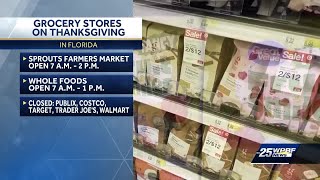 What stores are closed for Thanksgiving, open on Black Friday in South Florida