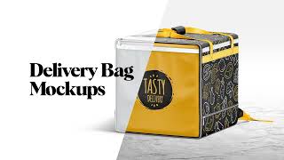 Delivery Bag Mockups Presentation Delivery Bag Mockups Presentation