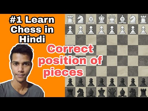 1- Learn Chess - History and Introduction, How to place Chess Pieces on  board in Hindi