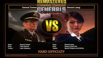 Laser General Challenge 3 (VS Special Weapons) | Hard Difficulty | C&C Generals Shockwave Remastered