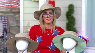 MISSION UPF50 Cooling Wide Brim Hat & 2 MAX+ Cooling Towels on QVC