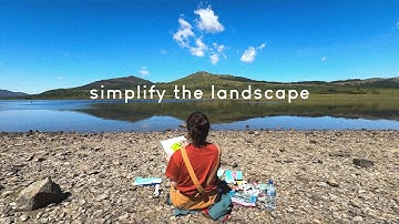 Expressive landscape painting made simple