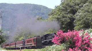Japanese Steam Locomotive C57180 At Banetsu Saisen　Near Ogino Station
