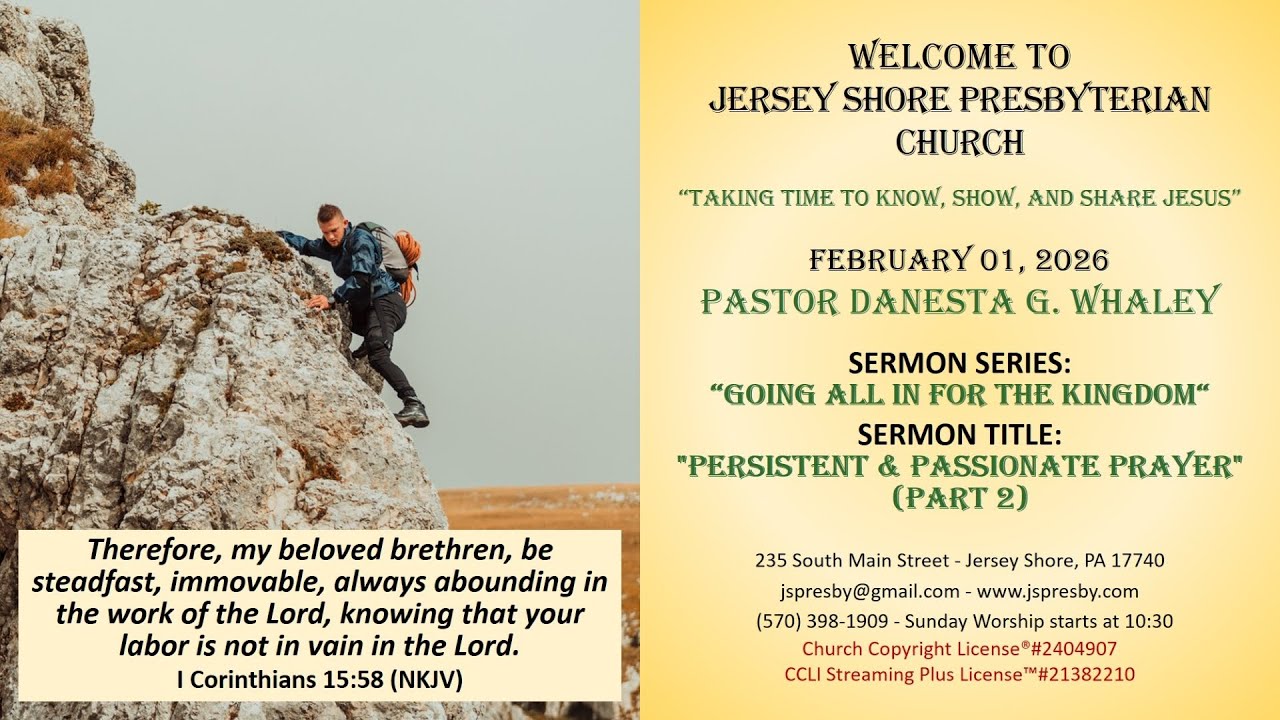 Full Service - Jersey Shore Presbyterian Church  - 02-01-2026