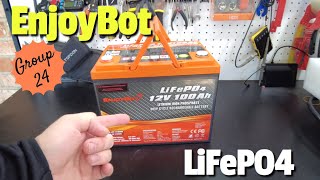 EnjoyBot 12v 100Ah Group 24 LiFeP04 Lithium Battery by Brad Cagle 2,743 views 4 months ago 7 minutes, 9 seconds