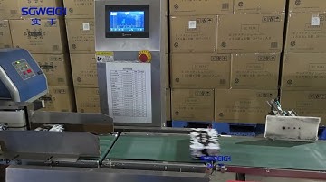 Box Packaging Conveyor Check Weigher with Automatic Rejector
