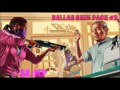 Video [GTA SA:MP] Ballas Skin Pack #2. - youtube