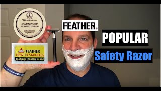 Feather POPULAR Razor Shave and Review Geofatboy