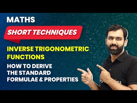 How To Derive The Standard Formulae & Properties Short Technique | IIT - JEE Maths