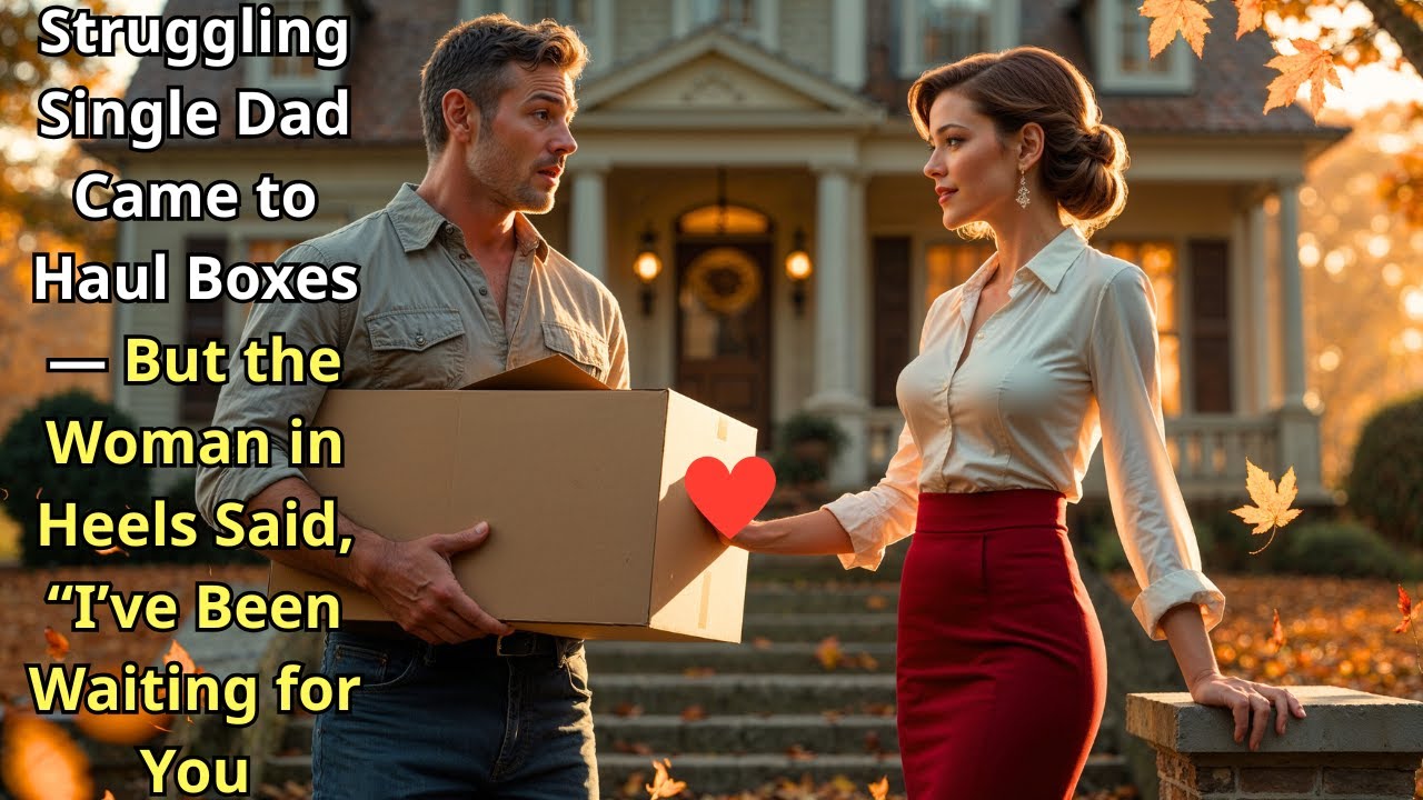 Struggling Single Dad Came to Haul Boxes — But the Woman in Heels Said, “I’ve Been Waiting for You”