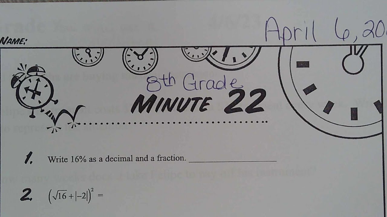 8th Grade IMPACT Math Lesson #22 - YouTube