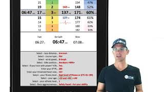 Triathlon Bike Pacing Calculator Tristar Athletes screenshot 5